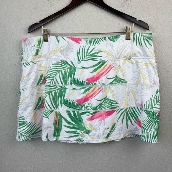 NWT Ideology Palms White Skort Size XXL - Picture 1 of 5